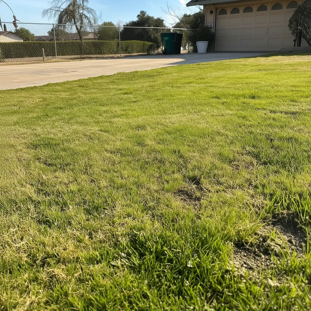 After gopher removal Temecula - restored healthy green lawn without gopher damage