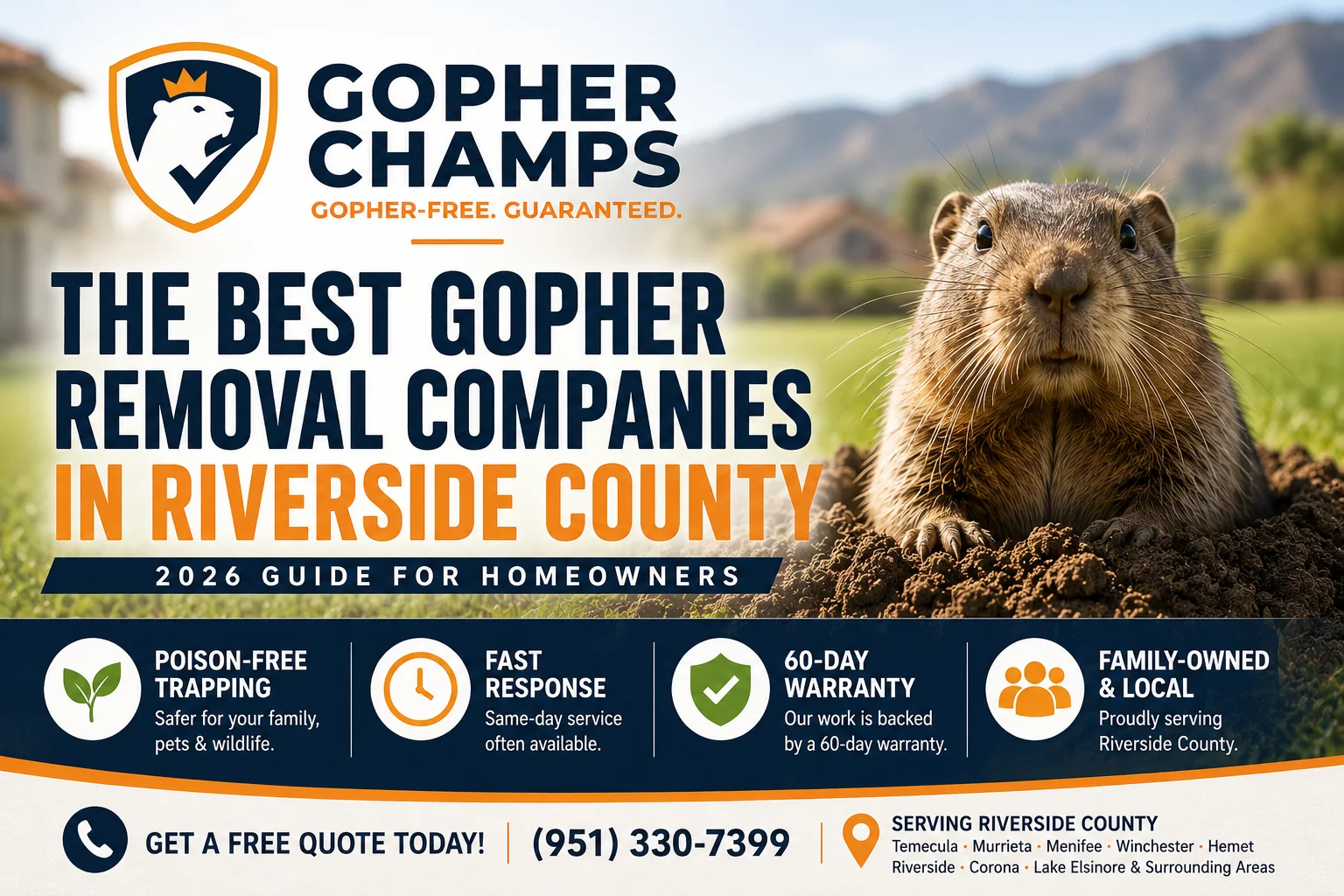 Best Gopher Removal Companies in Riverside County: 2026 Guide